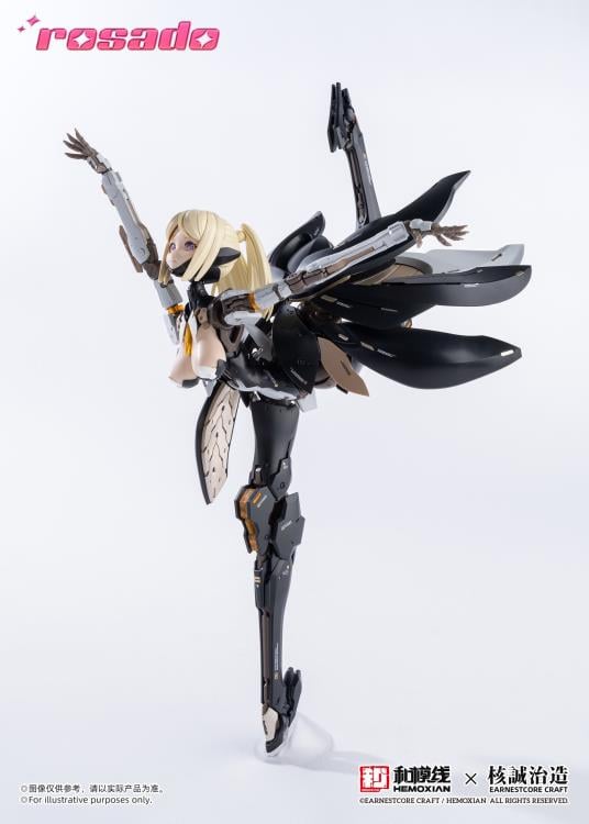Earnestcore Craft presents the Rosado Project 1/10 scale action figure of Starflower Lilly MK3. The figure can be positioned in multiple orientations and comes with various accessories, including a lance and rifle.