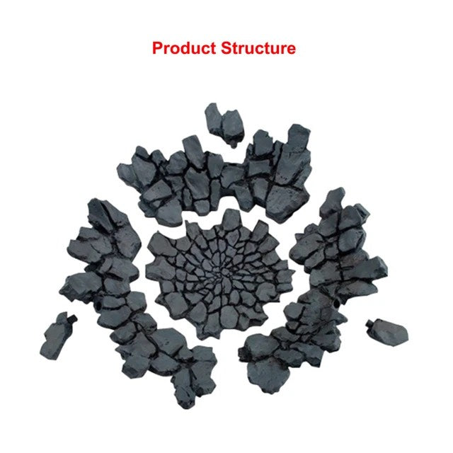 Creative Crack Explosion Effect Impact Action Figure Accessories