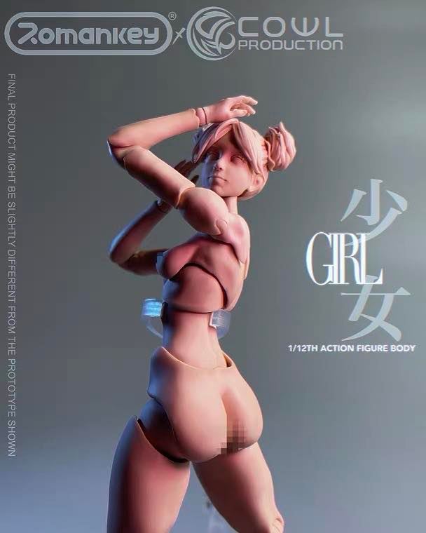 Romankey & Cowl 1/12 Action Figure Girl Body
