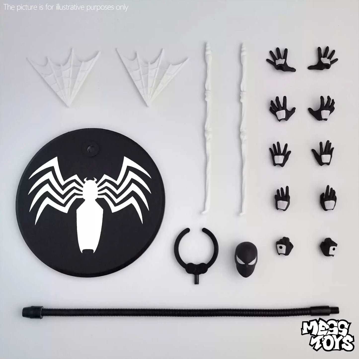 Mess Toys Symbiote Black Suit Neighbour Figure