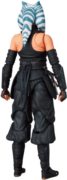 Fresh from her appearance in the hit Disney+ series The Mandalorian, Ahsoka Tano has arrived in MAFEX form to save the day! Wielding her iconic two lightsabers and with a cloth cloak, Ahsoka stands about 5.7 inches tall and is fully articulated. Re-enact your favorite scenes from the show or envision your own and order your figure today!
