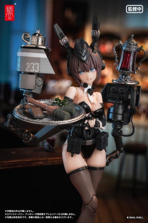 Snail Shell is proud to present a new 1/12 scale figure that will add some firepower to your collection: say hello to RA-03 Panzer Bunny Anneliese! This figure comes with two types of interchangeable face parts (smiling, open mouth), fully movable eyeball gimmick, and the included "Mini Tool NEO for Changing Eyes" allows you to change the gaze.