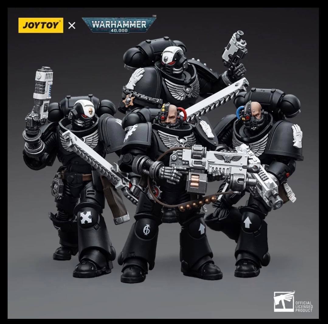 Joy Toy Warhammer 40k Iron Hands Intercessors Set of 4