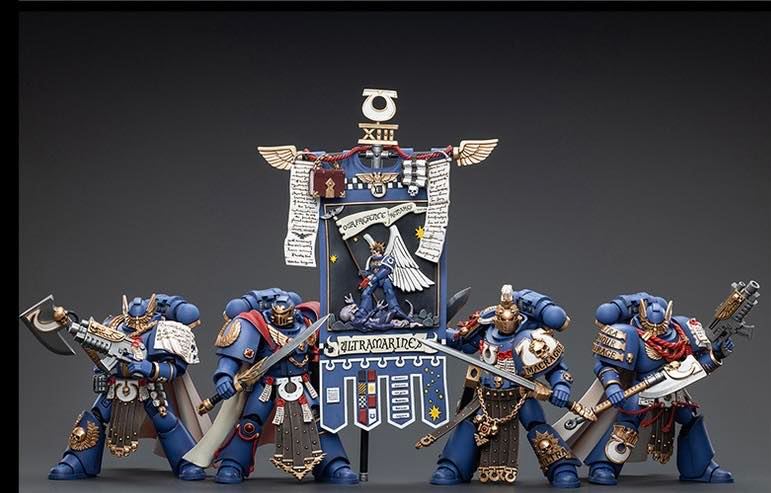 Joy Toy brings the Ultramarines to life with this Warhammer 40K 1/18 scale figure! Highly disciplined and courageous warriors, the Ultramarines have remained true to the teachings of their Primarch Roboute Guilliman for 10,000 standard years. Keeping watch over the Imperium, they personify the very spirit of the Adeptus Astartes.
