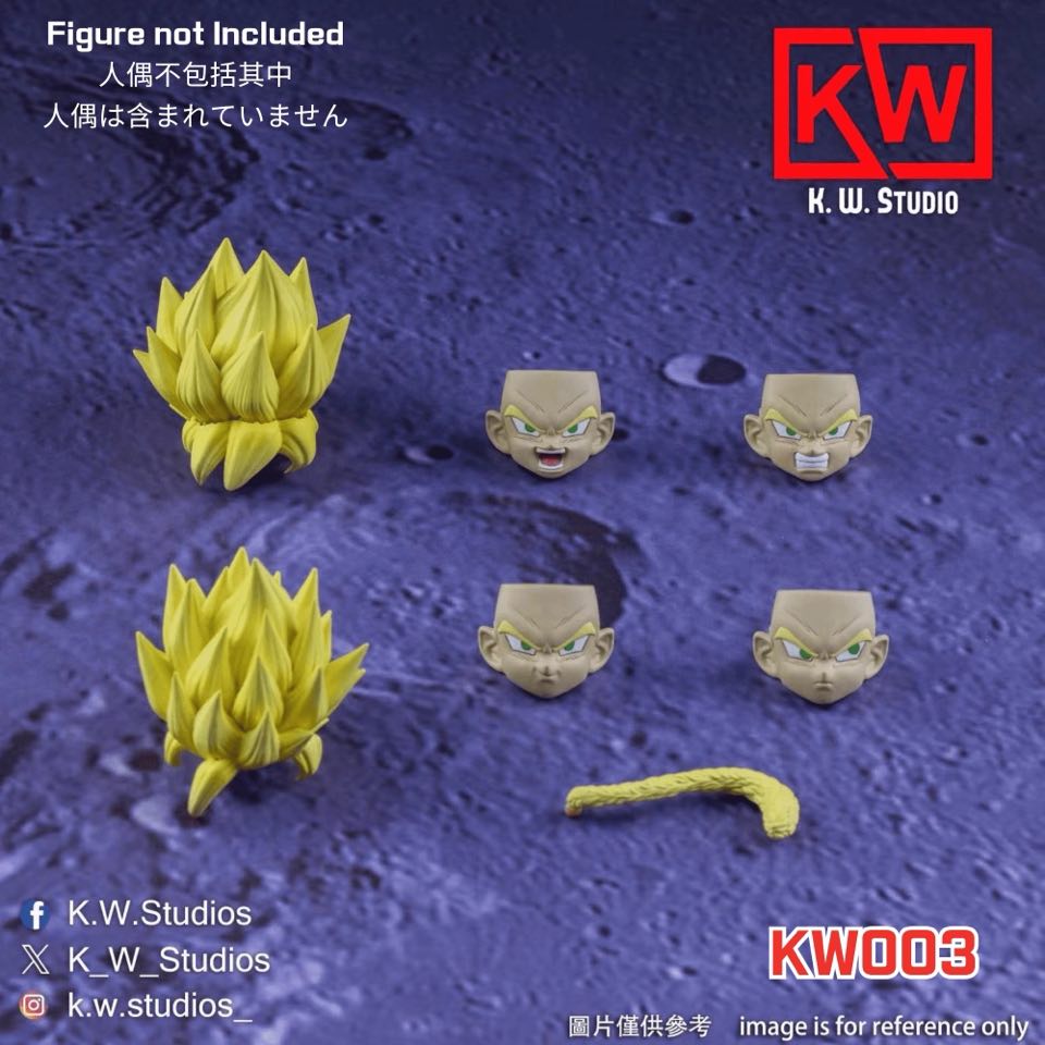(Pre-order) KW Studio DB GT SHF Head Accessories Kits KW003 + KW004