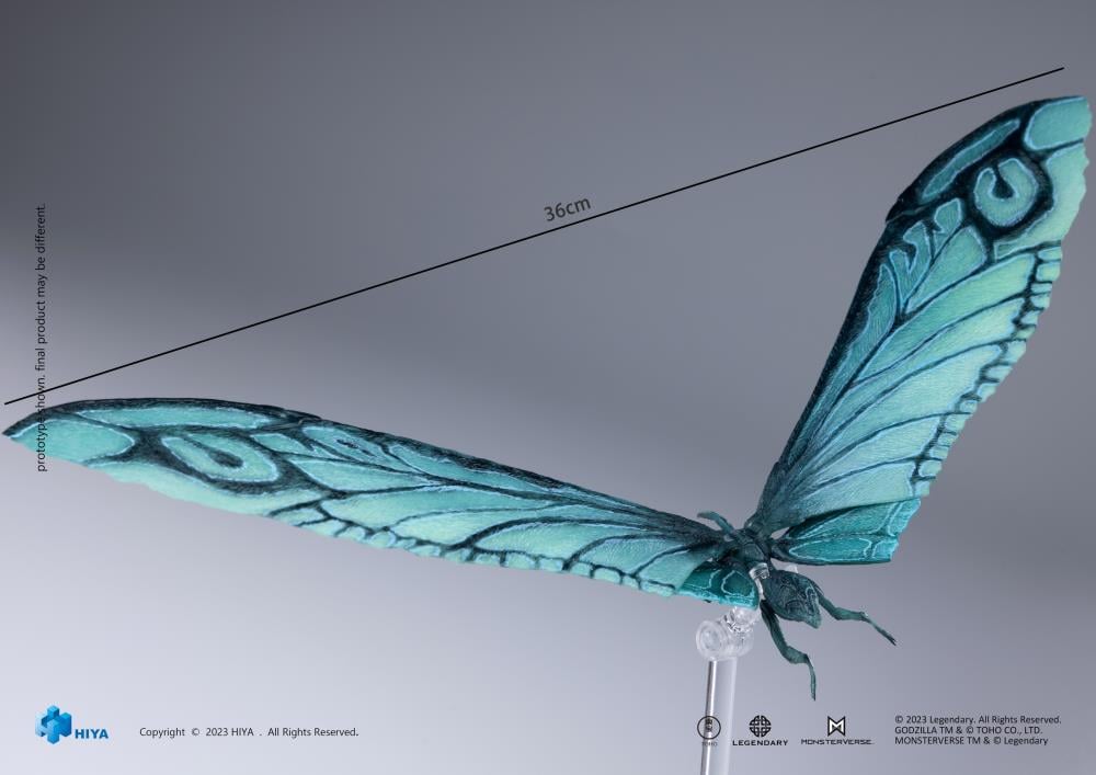 Mothra as she appears in Godzilla: King of the Monsters (2019) now joins Hiya Toys EXQUISITE BASIC line! This brand new Mothra Emerald Titan version action figure has an impressive 14.2" wingspan and features 11 points of articulation throughout the body for a variety of posing options.