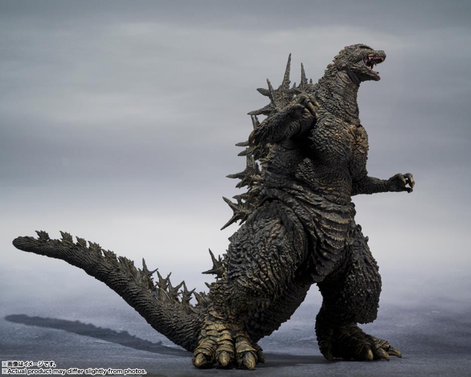The titular character from the new series "GODZILLA -1.0 " joins S.H.MonsterArts! Based on the same 3D models used for the series, sculpted and colored by kaiju master Yuji Sakai, and overseen by director Takashi Yamazaki for accuracy!