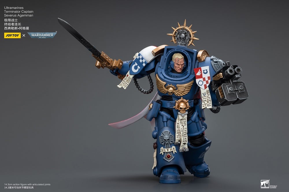Joy Toy brings the Ultramarines to life with this Warhammer 40K 1/18 scale action figure! Highly disciplined and courageous warriors, the Ultramarines have remained true to the teachings of their Primarch Roboute Guilliman for 10,000 standard years. Keeping watch over the Imperium, they personify the very spirit of the Adeptus Astartes.