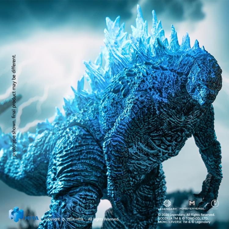 Introducing an electrifying addition to the Hiya Toys EXQUISITE BASIC Series: the energized Godzilla from Godzilla x Kong: The New Empire! Delve deeper into the origins of these titans with this meticulously crafted 7-inch tall figure, based on the original CG data from the movie. Every detail of Godzilla's imposing form has been faithfully recreated, with multiple layers of paint capturing the intricacies of his body.