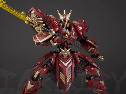 Viargiey is proud to introduce a new model kit that will fit perfectly in your mecha collection: the Lie Yan Chen Long! Armed with a massive trident and sword, this mecha stands almost 10 inches tall once completed and includes premium articulation. Don't miss out and order yours today!