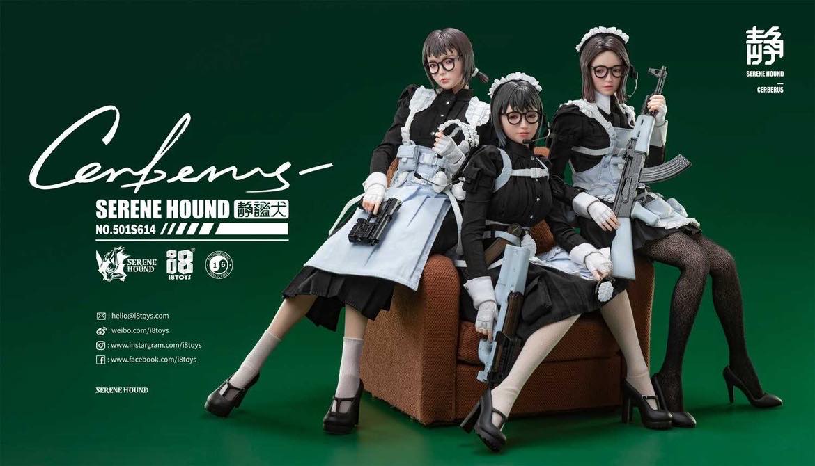 The Serene Hound Troops are the exclusive armed forces team sent to annihilate all potential threats toward human society brought on by witches that possess supernatural powers. To deal with the increasing number of witches, the Committee implemented the cloning plan called Hematopoietic Agent. The program clones outstanding members of the Serene Hounds to get an army of superior soldiers. Serene Hound figures Be and Rus shown as reference and not included in purchase (sold separately).