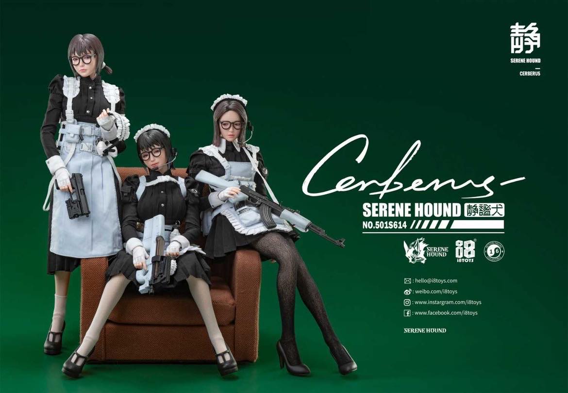 The Serene Hound Troops are the exclusive armed forces team sent to annihilate all potential threats toward human society brought on by witches that possess supernatural powers. To deal with the increasing number of witches, the Committee implemented the cloning plan called Hematopoietic Agent. The program clones outstanding members of the Serene Hounds to get an army of superior soldiers. Serene Hound figures Be and Rus shown as reference and not included in purchase (sold separately).