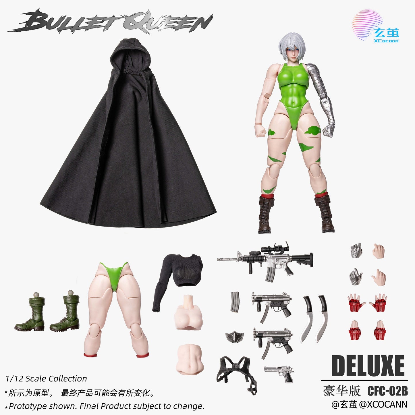 (Pre-order) Xocann studio 1/12 Cyberpunk fighters Bullet Queen Deluxe