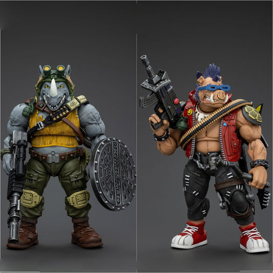 Joy Toy TMNT Beebop and Rocksteady Set of 2
