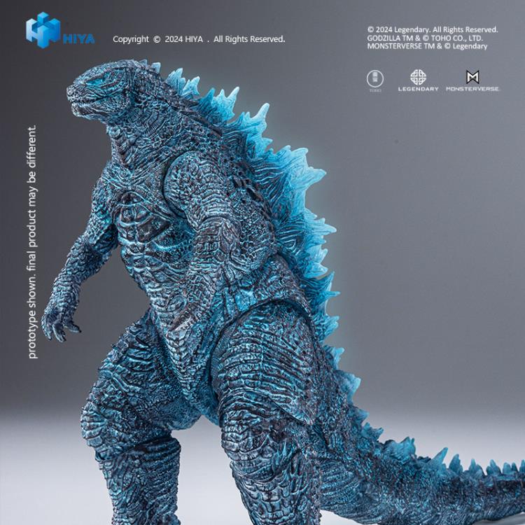 Introducing an electrifying addition to the Hiya Toys EXQUISITE BASIC Series: the energized Godzilla from Godzilla x Kong: The New Empire! Delve deeper into the origins of these titans with this meticulously crafted 7-inch tall figure, based on the original CG data from the movie. Every detail of Godzilla's imposing form has been faithfully recreated, with multiple layers of paint capturing the intricacies of his body.