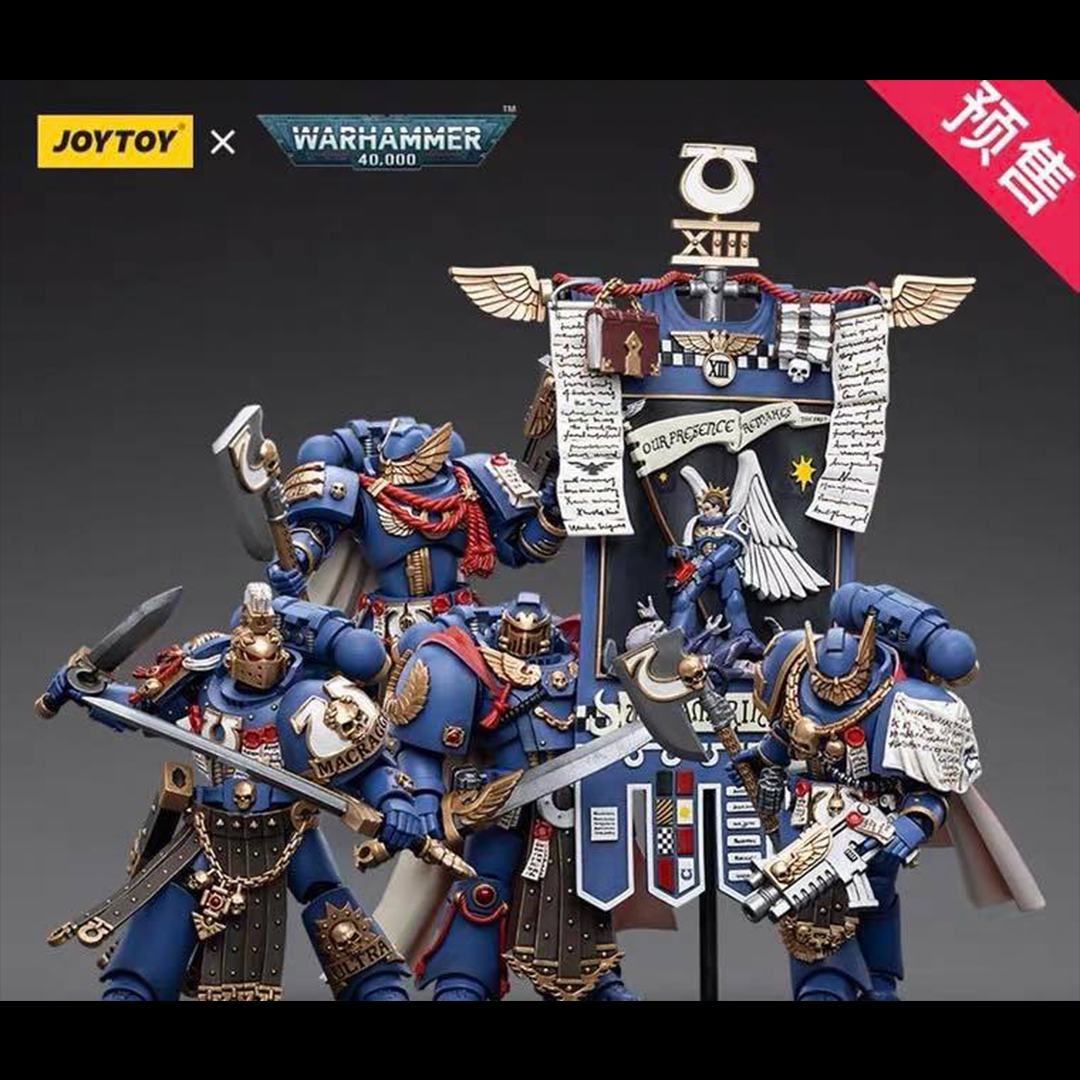 Joy Toy brings the Ultramarines to life with this Warhammer 40K 1/18 scale figure! Highly disciplined and courageous warriors, the Ultramarines have remained true to the teachings of their Primarch Roboute Guilliman for 10,000 standard years. Keeping watch over the Imperium, they personify the very spirit of the Adeptus Astartes.