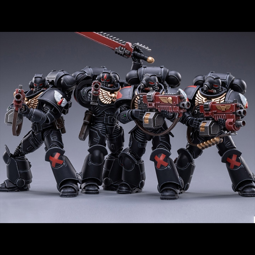 All boxes are factory sealed and items packed inside are not inspected. We cannot guarantee packaging condition of the individual items packed within the box. Joy Toy brings the Intercessors to life with this set of Warhammer 40K Blood Angels Intercessors box of 4 figures. The Blood Angels are the most feared and blood thirsty across the galaxy. Recreate the most important battles with this set of highly disciplined and courageous warriors.