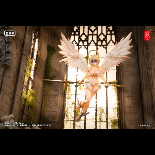 Add to your figure collection with the Angel Angela 1/12 scale action figure by Snail Shell. This figure displays Angel Angela with a golden halo and a spear. Angela is fully articulated for creating a variety of poses, along with including additional parts and accessories to customize the figure. Be sure to add it to your collection!