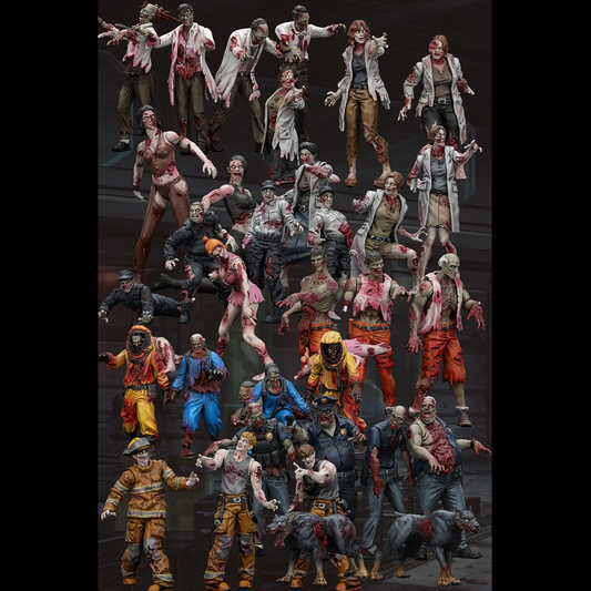 (Pre-order) Joy Toy Dark Source Zombie Collection 1/25 Scale whole set