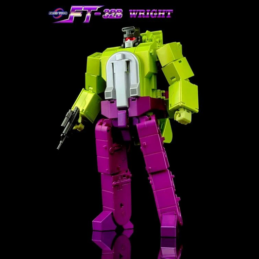 From Fans Toys comes FT-32B Wright! This figure converts from robot to backhoe and includes a blaster accessory.