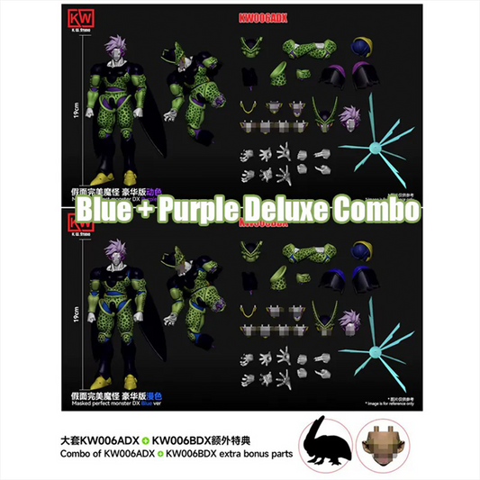 (Pre-order) K.W.Studio 1/12 Masked Perfect Monster Figure Deluxe Set (Blue + Purple ver.) with Extra Bonus