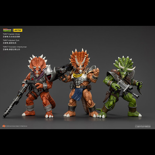 (Pre-order) Joy Toy TMNT Set of 3 Captain Zorax & Adjutant Zork & Triceraton Infantryman