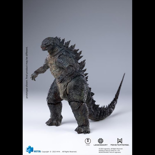 From Godzilla (2014), Godzilla joins Hiya Toys' EXQUISITE BASIC series! While Godzilla confronts significant challenges, humanity strives to comprehend the destructive power of this formidable ally, and unites with it to confront the ancient threat. This brand new Godzilla action figure stands 6.2" tall and Includes an articulated tail for posing and display in collections. Crafted with attention to detail, referencing the original CG data from the movie, every aspect of Godzilla's appearance from the film