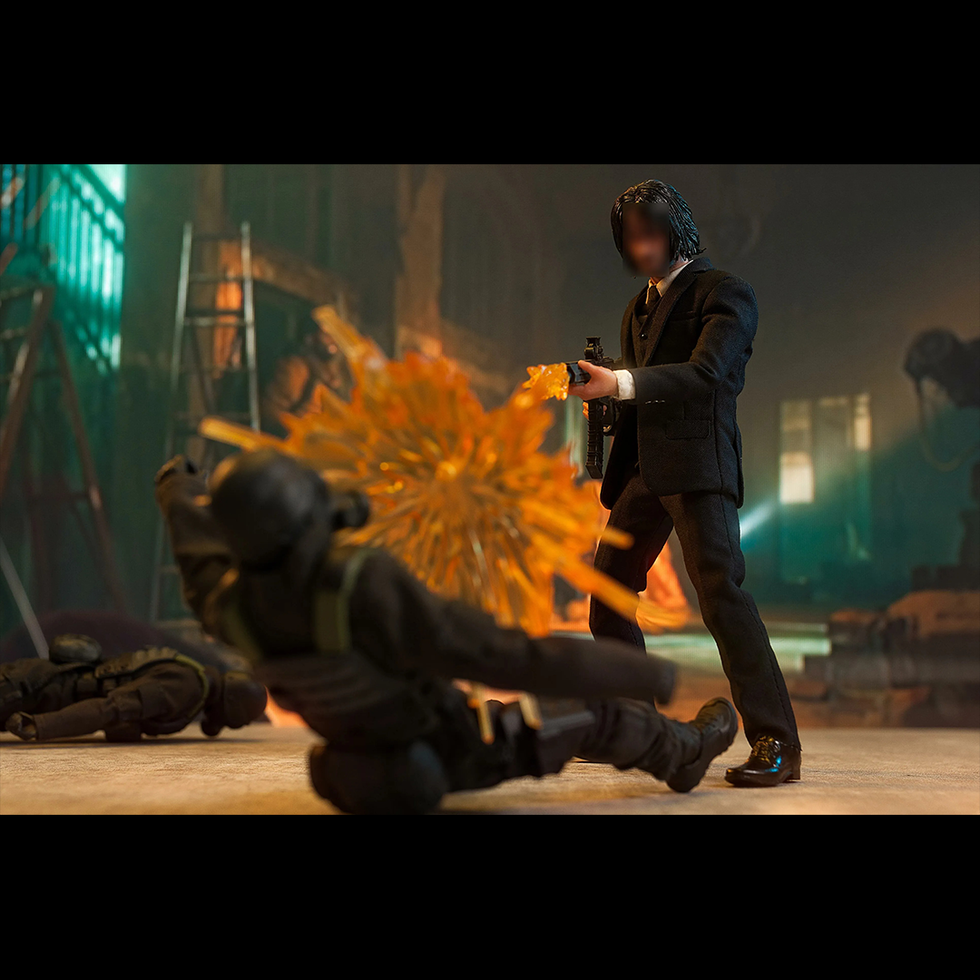 Aton Custom 1/12 Mr Wick Action Figure (ver. B)