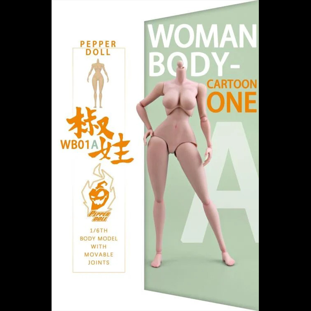 The Pepper Doll Comic Female 1/6 scale figure body by Chili Toys is highly poseable!