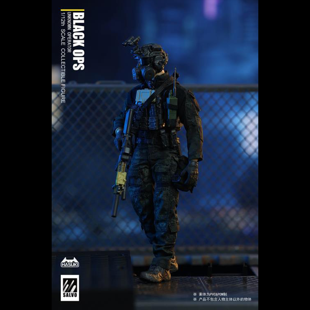 Hasuki 1/12 Black Ops Unknown Operator Action Figure | Berry Hasuki 1/12 Black Ops Unknown Operator Action Figure | Berry