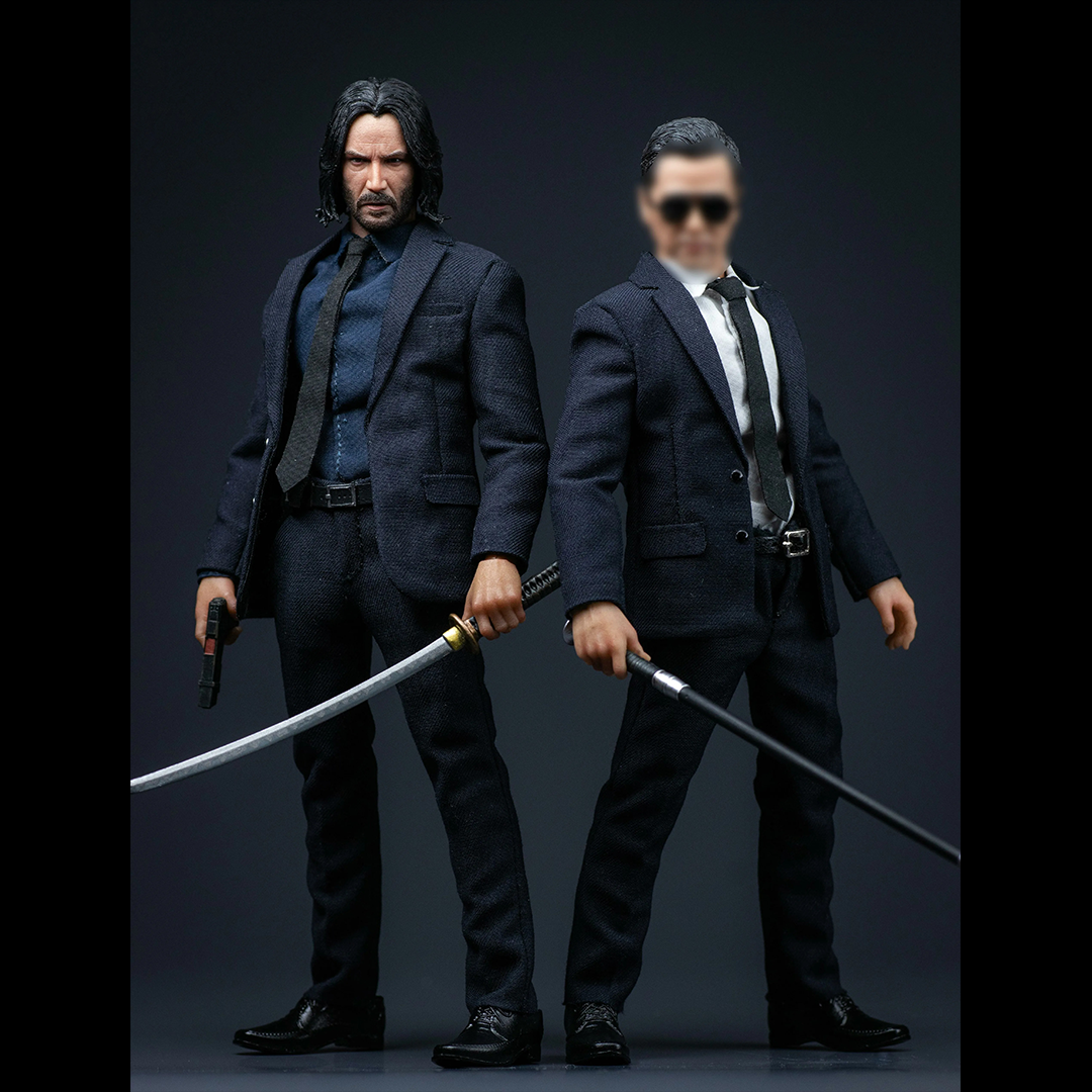 Aton custom 1/12 Mr Wick & Blind Killer Action Figure Ultimate Ver.