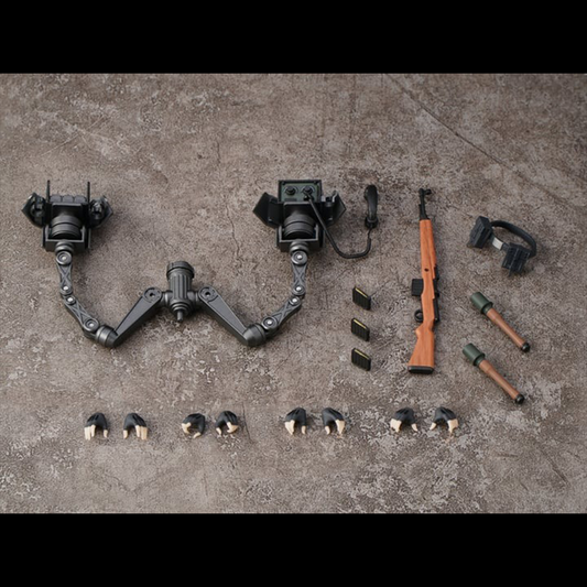 Expand your figure collection with the RA-03 Panzer Bunny Anneliese 1/12 scale accessory set by Snail Shell! This set includes interchangeable weapon accessories and is a great way to customize your figure! Order yours now and upgrade your firepower!