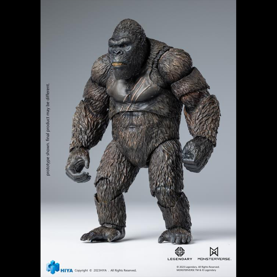Embark on an expedition to an uncharted island and discover the domain of the colossal Kong with Hiya's Exquisite Basic series! From Kong: Skull Island (2017), the Exquisite Basic Kong stands just under 6" tall and faithfully replicates his appearance from the film. From Kong's intimidating gaze to the chest of battle scars, every detail is finely crafted, emphasizing the power of the mighty ruler of Skull Island.