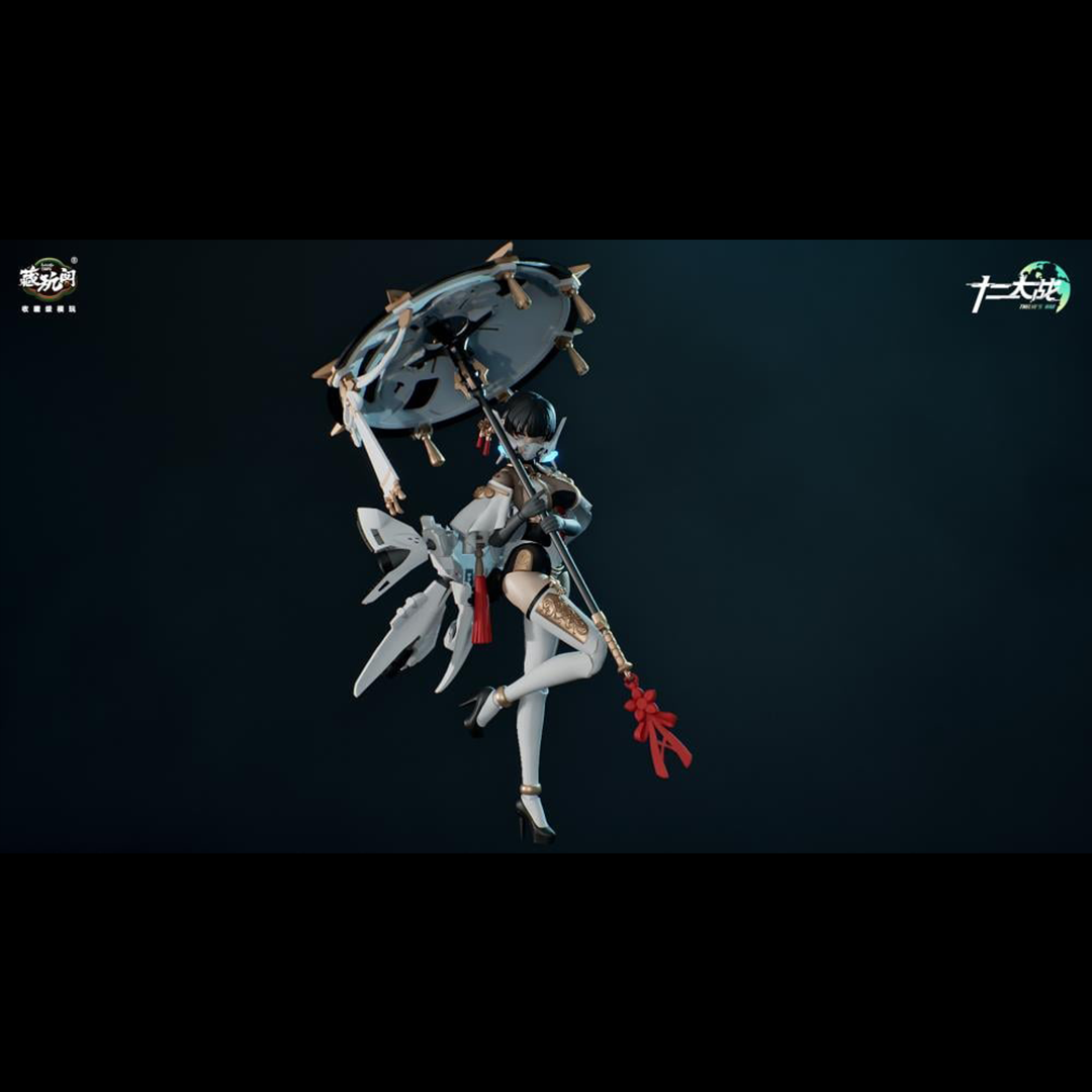 Cang-Toys is proud to present the next 1/12 scale model kit warrior in the Twelve's War series: the Serpent Girl Samael! Armed with a mighty trident spear that doubles as an umbrella, this figure inclues multiple accessories and includes premium articulation once completed. Show off your warrior with her serpent bodyguard or combine the two for a powerful fighter and order yours today!