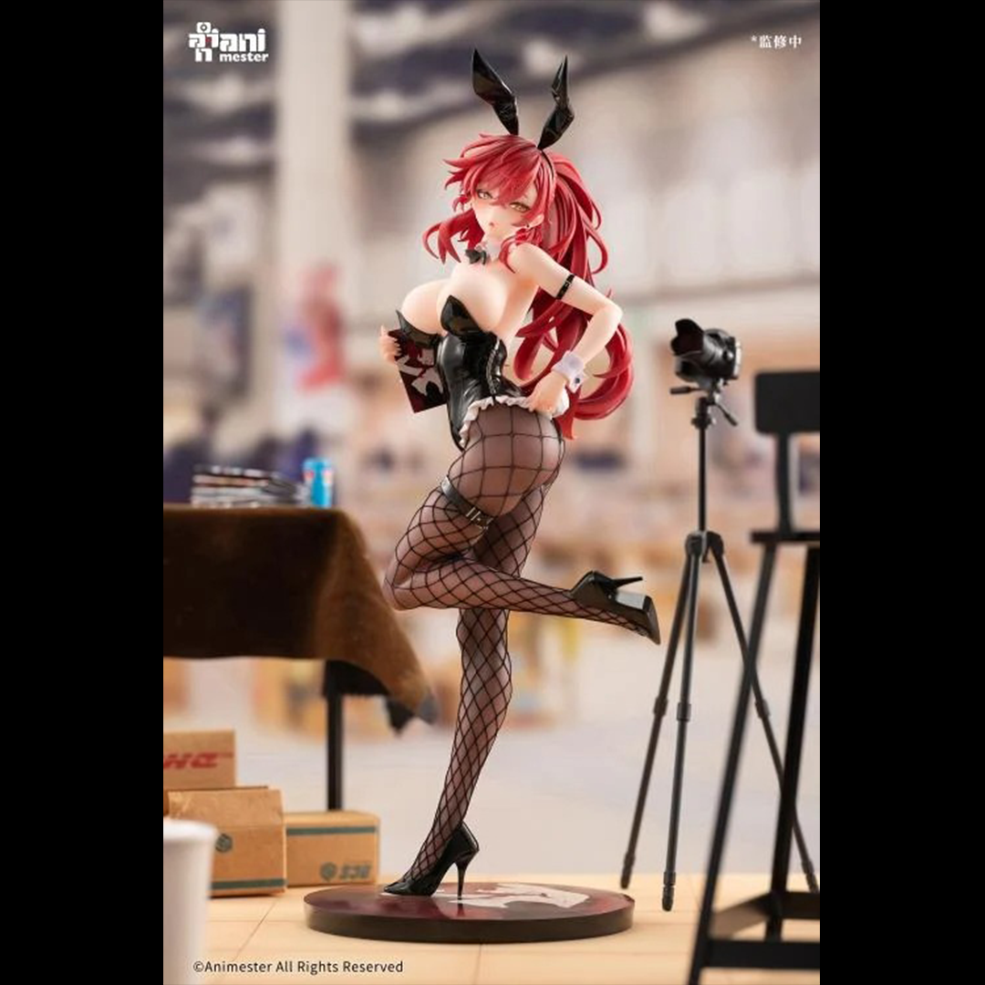 The Comic Convention day has arrived and Aki is ready to sign comics for her fans. AniMester presents an highly detailed 1/6 scale figure based on an original character illustration by Maenoo. Dressed in a cute and playful bunny girl costume, Aki is ready to meet her adoring fans. In her right hand she holds her comic as she strikes a pose.