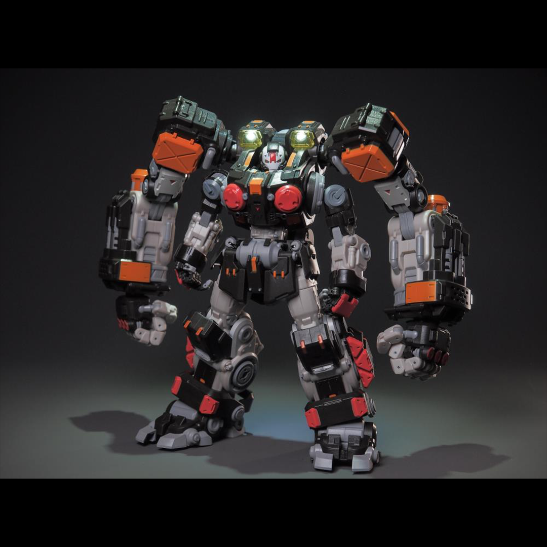 From the graphic novel Astrobots comes a new figure of A-07 Hyperion. The figure stands 8 inches tall and features LED shoulder lights, fully poseable large and small hands, and a highly articulated mechanic body. Hypherion was once the leader of the Taurus class builder robots dispatched to Colony World One. He is an expert in construction, redevelopment and manufacturing.