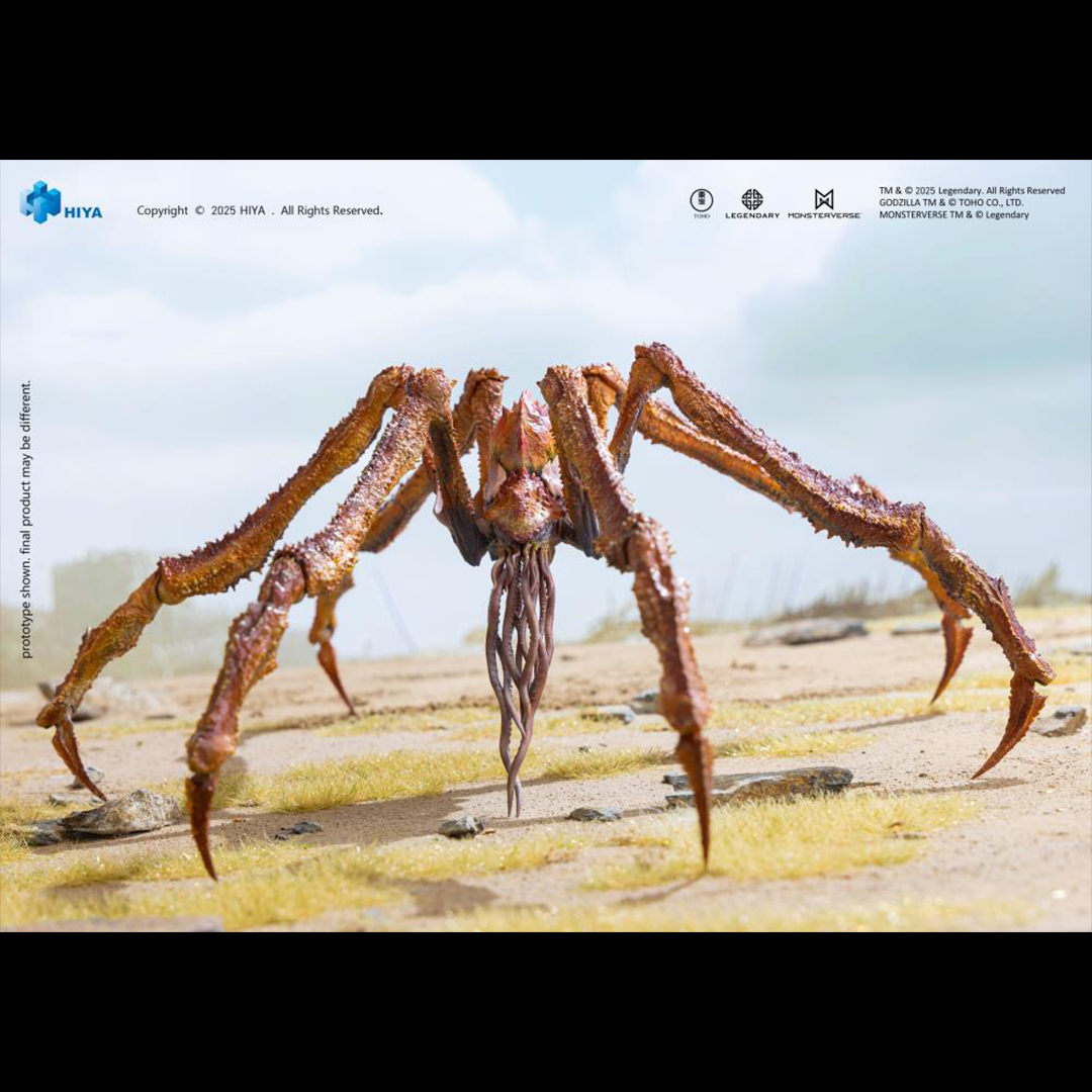 Scylla from Godzilla x Kong: The New Empire joins the Hiya Toys EXQUISITE BASIC Series! Standing about 6" tall, this highly detailed figure faithfully recreates the Titan's imposing form, from its armored body and massive claws to its six spike-covered limbs. Based on original CG data, the multi-layered paint application enhances its eerie, ancient presence.
Featuring multiple points of articulation, including a pull-out neck joint and articulated limbs, Scylla can be posed in a variety of dynamic stances,