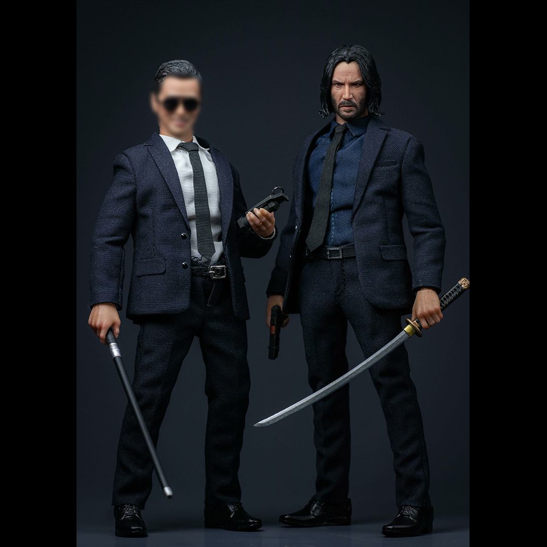 Aton custom 1/12 Mr Wick & Blind Killer Action Figure Ultimate Ver.