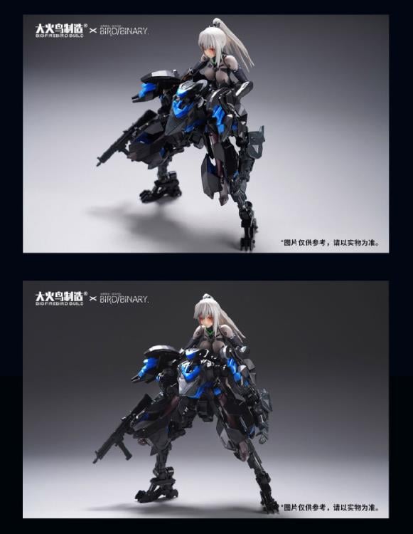 Big Fire Bird is proud to introduce new entries into their popular Strange Bird series: Ficedula Blue Flycatcher! Capable of being assembled into various forms, including robot mode, bird mode, deployment mode, reverse foot mode, and dual body combined form! The pieces can also be assembled with other 3mm figures and kits. Other figures shown not included.