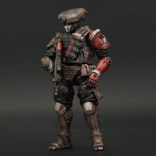 The Red Crow Ashigaru is affiliated to the Red Crow Squadron, which used to be an air force unit from the Kaiho Defense Unit. After Operation Shadow Den, the unit was reformed into the Yamato Special Assault Unit, responsible for handling terrorist attacks. The Red Crow Squadron is deployed exclusively by the Cabinet, and with the consent of a second nation, it may undertake counter-terrorism missions abroad.