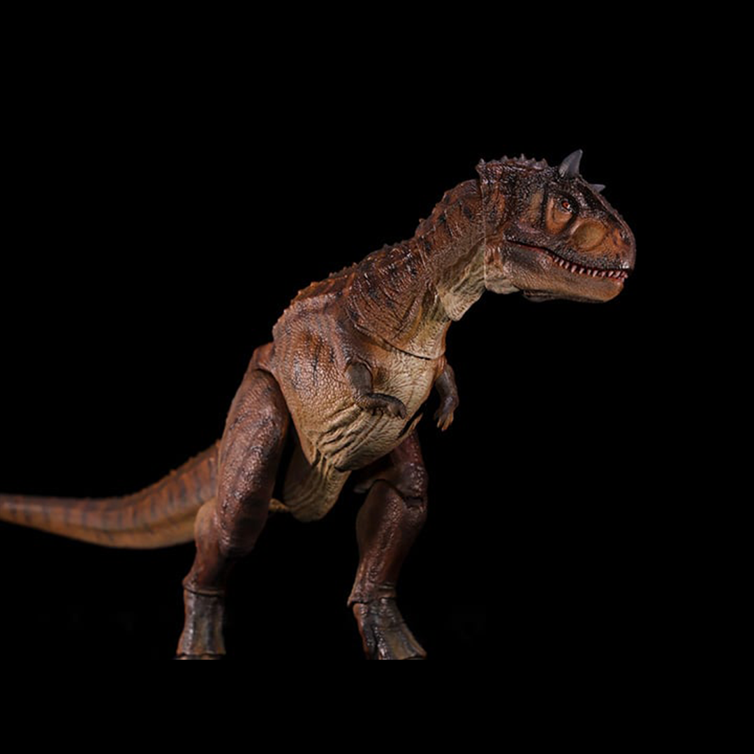 Nanmu Studio proudly presents the next figure in their new movable Zero-Set Easy Motion series: the terrifying Carnotaurus! Featuring multiple movable joints and a flexible rubber tail, these highly detailed figures will allow you to recreate any action scene. Order yours today and unleash your dino fury! Carnotaurus (Broken Horn) figure shown not included (sold separately)