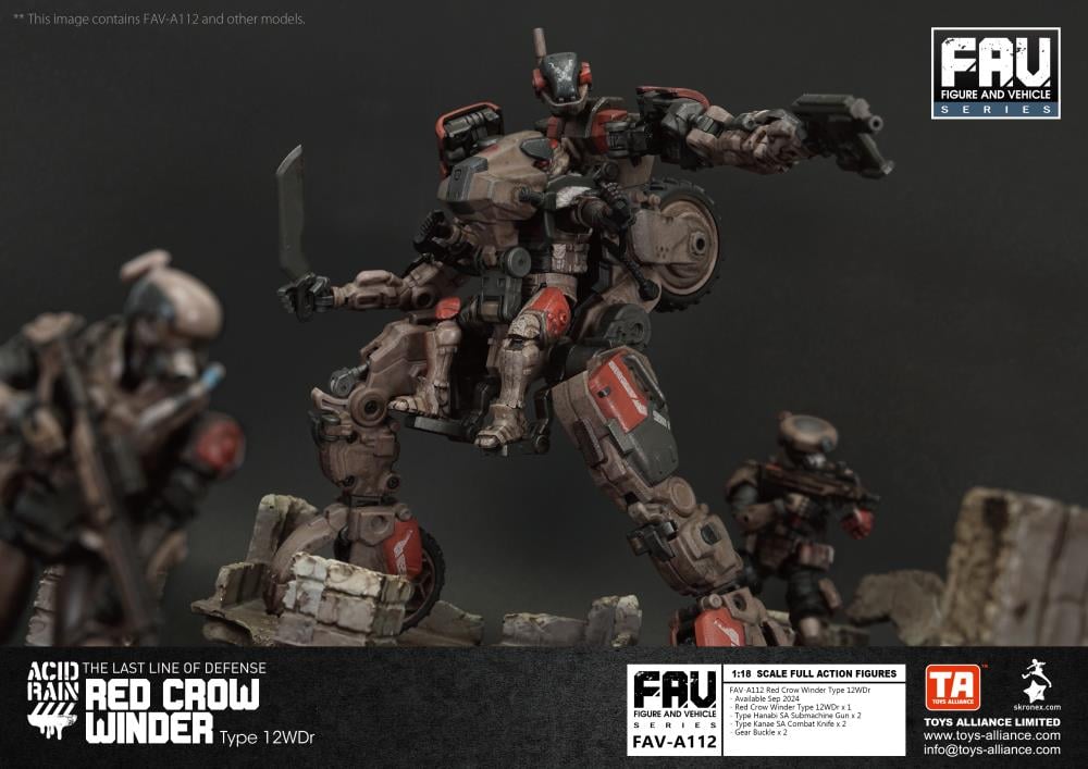 The Red Crow Winder Type 12WDr is a lightweight SA allocated to the Red Crow Squadron, one of the Republic of Yamato’s Special Assault Units. It was created jointly by the Hiroshima Heavy Industry and the Pacific Terminal Ltd. (PTL).
