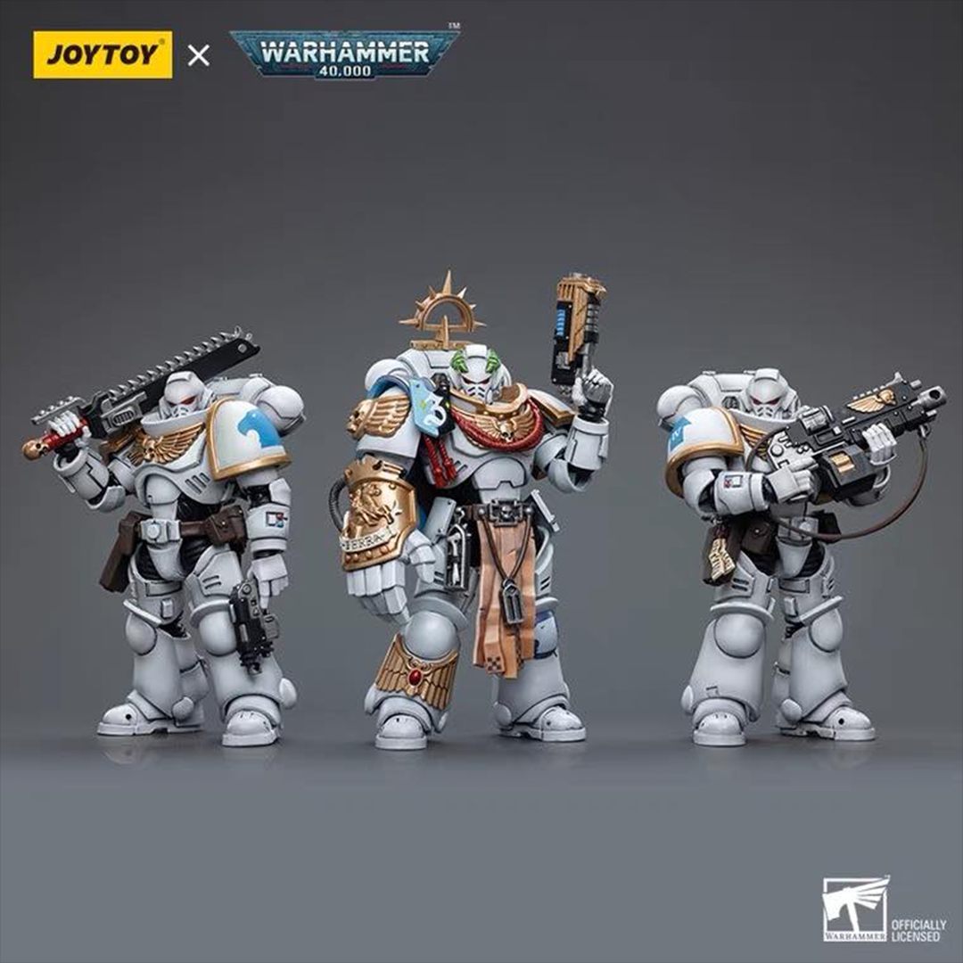 Joy Toy Space Marines White Consuls Intercessors Set of 3