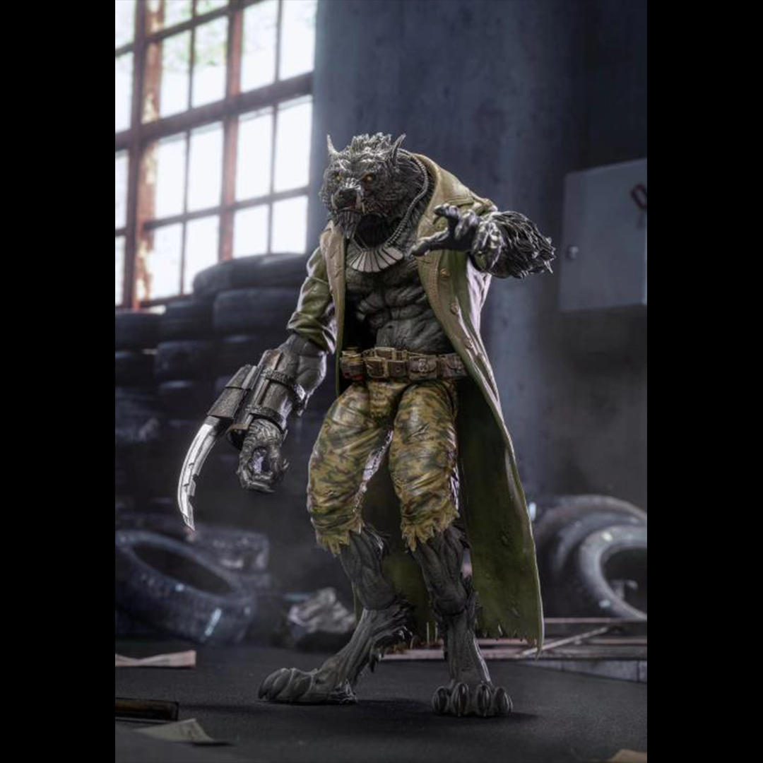 BigBadWorkshop and Fresh Monkey Fiction present Operation: Monster Force!
The Kiloworg were once soldiers of fortune, kidnapped by Dr. Tannis Rand and subjected to the "Salve of the Beast" - an ancient ointment used to create the first werewolf. It has made them into devastating killing machines. A single Kiloworg in its werewolf state is more than a match one-on-one with any member of Delta Red. On the night of a full moon, they may even be capable of defeating Dracula himself.