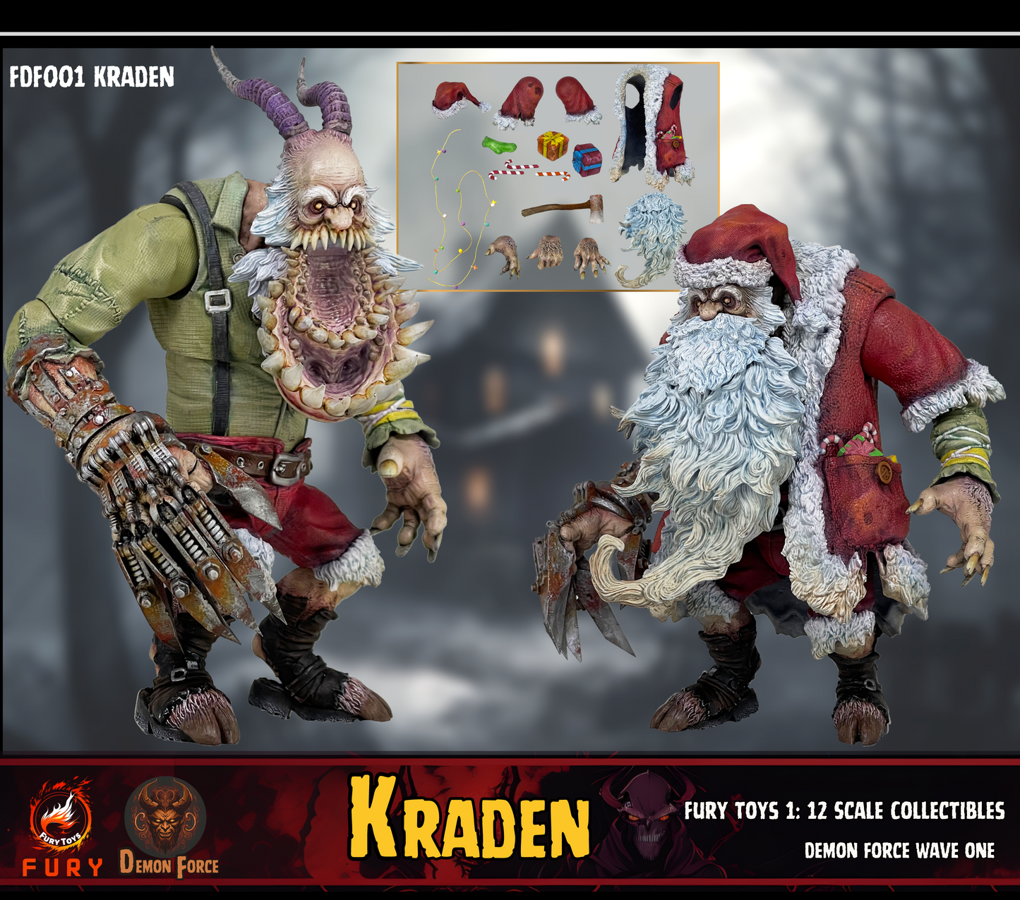 Fury toys Demon Force wave 1 1/12 The brother Kraden and Krynn