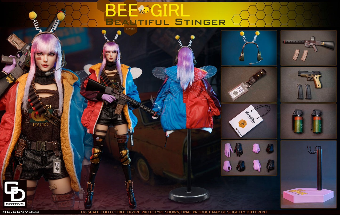 GD Toys Doomsday Bee Girl Beautiful Stinger 1/6 Scale Figure