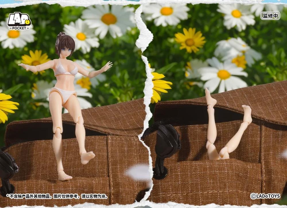 From LADo Toys comes the original character Swimsuit Girl as part of the Pocket Girl action figure line! This pocket sized figure, standing around 4 inches in height, displays a girl wearing a white swimsuit with multiple points of articulation for creating a variety of fun poses. Don't miss your chance to add it to your collection!