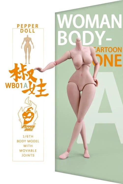 The Pepper Doll Comic Female 1/6 scale figure body by Chili Toys is highly poseable!
