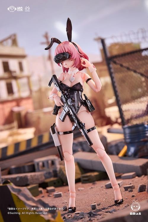 Add a new Bunny Rapid Action Squad protector to your figure collection with the Commando Belka 1/12 scale action figure by Sushing. This figure is over 6 inches tall and is fully articulated to allow for a variety of fun poses with the character. Belka also comes with additional parts and accessories allowing you to customize the figure how you want. Be sure to add this figure to your collection!