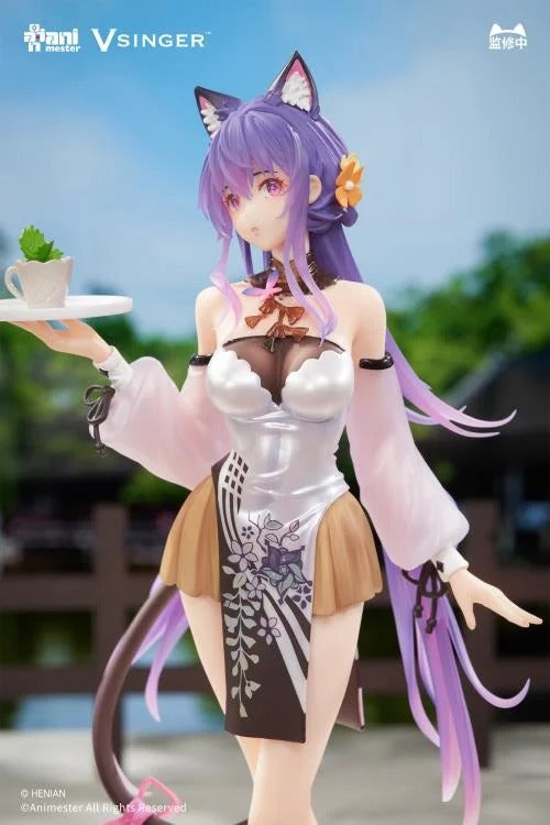 Based on the Vsinger character comes the Mo Qingxian (Tea Time Melody) 1/7 scale figure by AniMester! This highly detailed figure is around 10 inches in height and displays Mo Qingxian in a cute outfit as she holds a cup of tea in a popular pose. Don't miss out on adding this figure to your collection!